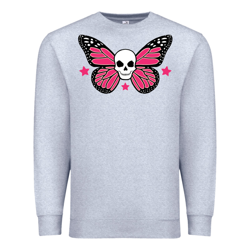 Butterfly Skull Premium Sweatshirt by linhVisuals | Teevron