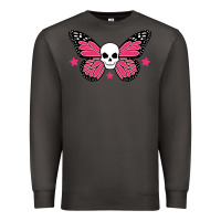 Smoke butterfly skull Premium Sweatshirt - linhVisuals