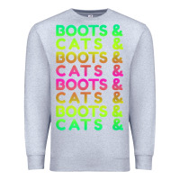 Heather Grey edm rave shirt  boots and cats gift Premium Sweatshirt - linhVisuals