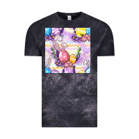 Cloud Black Easter Eggs With Flowers Seamless Pattern Vintage Tee - BundleAndBundleShop