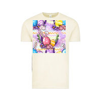 Vintage Arctic Easter Eggs With Flowers Seamless Pattern Vintage Tee - BundleAndBundleShop