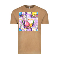 Vintage Camel Easter Eggs With Flowers Seamless Pattern Vintage Tee - BundleAndBundleShop