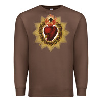 Chestnut sacred heart of jesus catholic devotion t shirt Premium Sweatshirt - linhVisuals