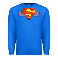 True Royal tshirt my superhero is jesus, faith love god shirt t shirt Premium Sweatshirt - linhVisuals