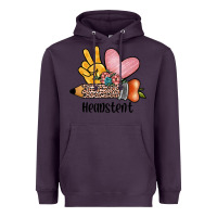 Plum peace love headstent Heavyweight Hoodie - JahusDesignShop