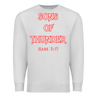 Dove Grey sons of thunder zebedee james and john mark 317 bible t shirt Premium Sweatshirt - linhVisuals