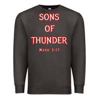 Smoke sons of thunder zebedee james and john mark 317 bible t shirt Premium Sweatshirt - linhVisuals
