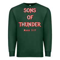 Sports Green sons of thunder zebedee james and john mark 317 bible t shirt Premium Sweatshirt - linhVisuals