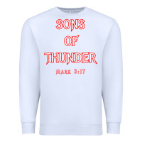 White sons of thunder zebedee james and john mark 317 bible t shirt Premium Sweatshirt - linhVisuals
