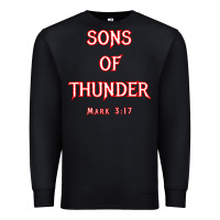 Black sons of thunder zebedee james and john mark 317 bible t shirt Premium Sweatshirt - linhVisuals