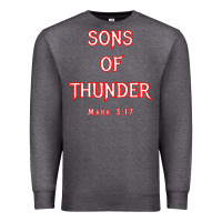 Charcoal Heather sons of thunder zebedee james and john mark 317 bible t shirt Premium Sweatshirt - linhVisuals