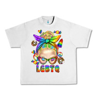 Lunar Rock LGBTQ+ Messy Bun With Snacks Urban Heavy Tee - BundleAndBundleShop