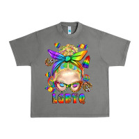 Tornado LGBTQ+ Messy Bun With Snacks Urban Heavy Tee - BundleAndBundleShop