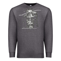 Charcoal Heather the shroud of turin holy face of jesus t shirt Premium Sweatshirt - linhVisuals
