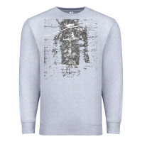 Heather Grey the shroud of turin holy face of jesus t shirt Premium Sweatshirt - linhVisuals