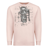 Pale Pink the shroud of turin holy face of jesus t shirt Premium Sweatshirt - linhVisuals