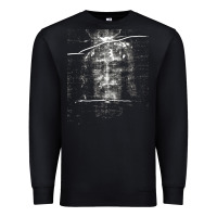 Black the shroud of turin holy face of jesus t shirt Premium Sweatshirt - linhVisuals