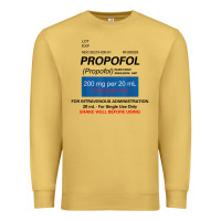 Antique Gold funny anesthesia anesthesiologist crna nurse t shirt Premium Sweatshirt - linhVisuals
