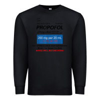 Black funny anesthesia anesthesiologist crna nurse t shirt Premium Sweatshirt - linhVisuals