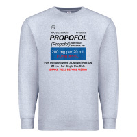 Heather Grey funny anesthesia anesthesiologist crna nurse t shirt Premium Sweatshirt - linhVisuals