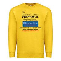 Lemon funny anesthesia anesthesiologist crna nurse t shirt Premium Sweatshirt - linhVisuals