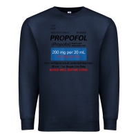 Navy funny anesthesia anesthesiologist crna nurse t shirt Premium Sweatshirt - linhVisuals