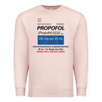 Pale Pink funny anesthesia anesthesiologist crna nurse t shirt Premium Sweatshirt - linhVisuals