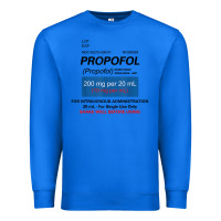 True Royal funny anesthesia anesthesiologist crna nurse t shirt Premium Sweatshirt - linhVisuals