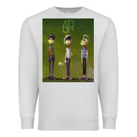 Dove Grey ajr green Premium Sweatshirt - linhVisuals