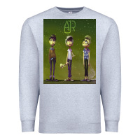 Heather Grey ajr green Premium Sweatshirt - linhVisuals