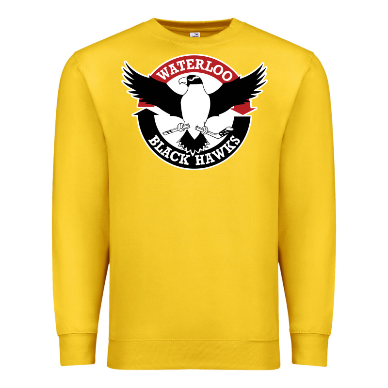Waterlooblackhawks Premium Sweatshirt by linhVisuals | Teevron