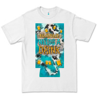 White Mama needs a drink slim can cooler mother's day Premium Tee - HowdyJamesFarm