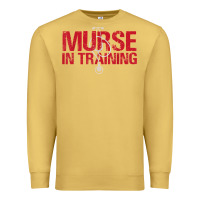 Antique Gold funny male nurse murse in training t shirt Premium Sweatshirt - linhVisuals