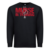 Black funny male nurse murse in training t shirt Premium Sweatshirt - linhVisuals