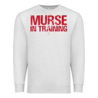 Oatmeal Heather funny male nurse murse in training t shirt Premium Sweatshirt - linhVisuals