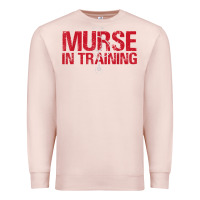 Pale Pink funny male nurse murse in training t shirt Premium Sweatshirt - linhVisuals