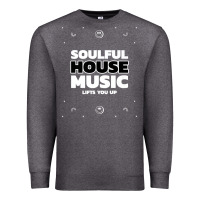 Charcoal Heather soulful house music deep house edm premium t shirt Premium Sweatshirt - linhVisuals