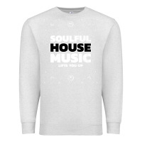 Oatmeal Heather soulful house music deep house edm premium t shirt Premium Sweatshirt - linhVisuals