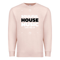 Pale Pink soulful house music deep house edm premium t shirt Premium Sweatshirt - linhVisuals