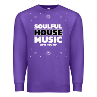 Purple soulful house music deep house edm premium t shirt Premium Sweatshirt - linhVisuals