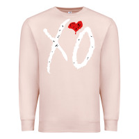 Pale Pink xo Premium Sweatshirt - linhVisuals