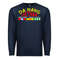 Navy da nang vietnam war veteran military Premium Sweatshirt - linhVisuals