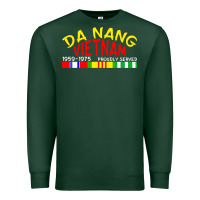 Sports Green da nang vietnam war veteran military Premium Sweatshirt - linhVisuals