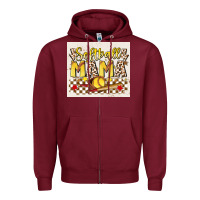Burgundy softball mom Zipper Hoodie - JahusDesignShop
