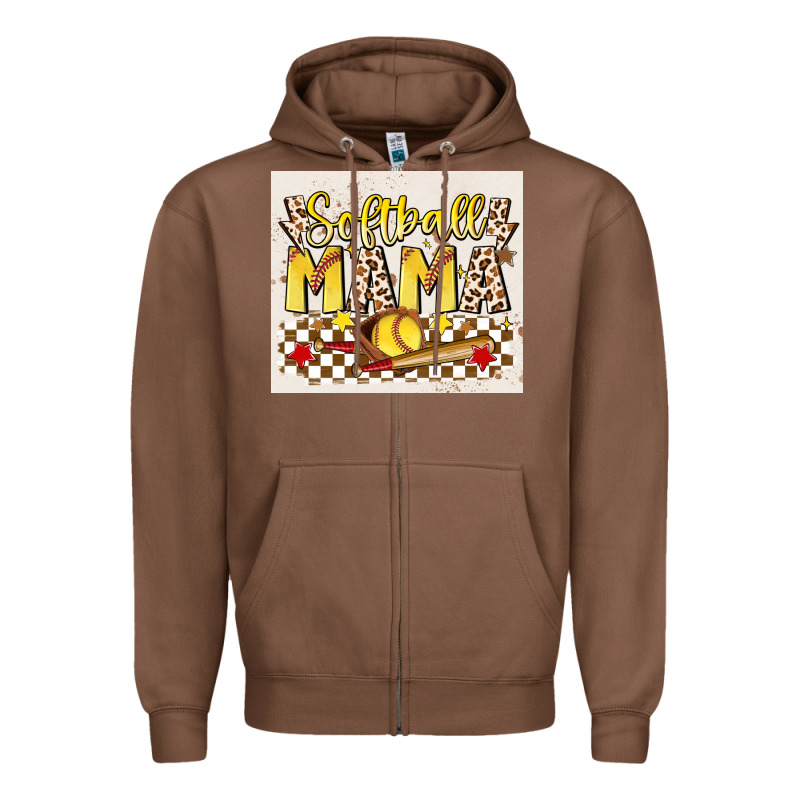 Softball Mom Zipper Hoodie by JahusDesignShop | Teevron