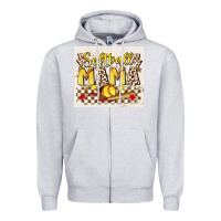 Heather Grey softball mom Zipper Hoodie - JahusDesignShop