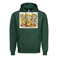 Sports Green softball mom Zipper Hoodie - JahusDesignShop
