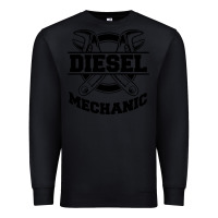 Black diesel mechanic Premium Sweatshirt - linhVisuals