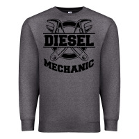 Charcoal Heather diesel mechanic Premium Sweatshirt - linhVisuals