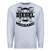 Heather Grey diesel mechanic Premium Sweatshirt - linhVisuals